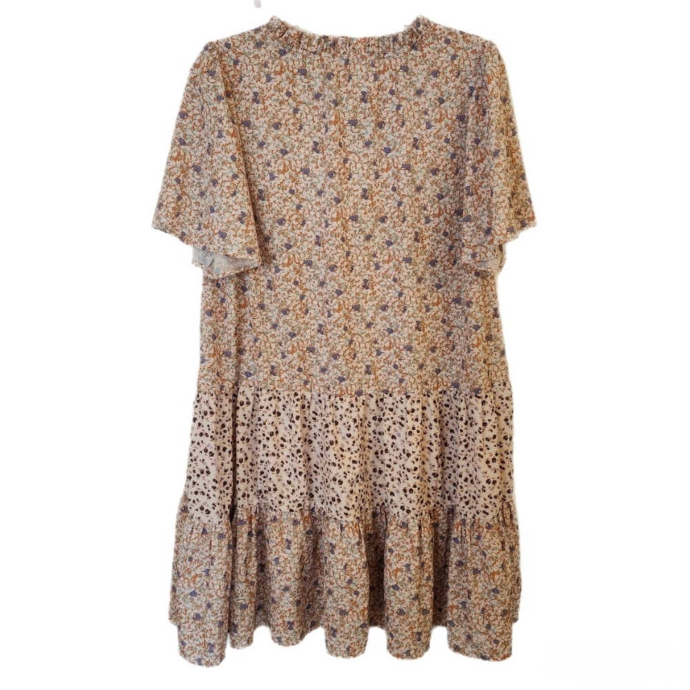 Easel Boho Tiered Mini Dress - Picture 2 of 7